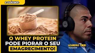 LEANDRO TWIN EXPLICA o USO de WHEY PROTEIN para EMAGRECER [upl. by Daphene95]