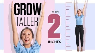 7 Stretches to Grow Taller amp Improve Posture  BONUS Tips [upl. by Nayr]