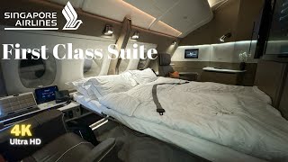 World Best First Class Singapore Airlines First Class Suite on A380 with Double Bed [upl. by Falzetta656]