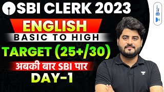 SBI Clerk Pre 2023  English 45 Days Crash  Day  1  Vishal [upl. by Jephthah257]