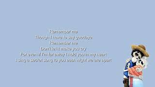 Remember Me Lullaby From quotCocoquotLyrics [upl. by Lrak]