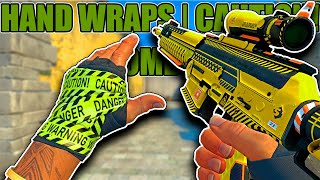 COMBOS FOR HAND WRAPS  CAUTION ★ CSGO Showcase [upl. by Keheley]