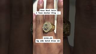 Mens Real Gold 2Tone Anchor Ring at Ijaz Jewelers rings diamondring goldrings [upl. by Areemas]