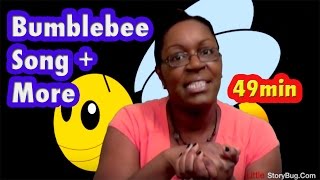 Baby Bumblebee Song  More  Action Songs  LittleStoryBug [upl. by Anerul]