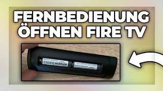 Fire TV Stick Fernbedienung öffnen  Tutorial  Amazon 4k Fach amp Batterien Wechseln [upl. by Gnex]