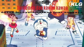 PETUALANGAN TERBARU DORAEMON amp NOBITA  Alur Cerita Film DORAEMON NOBITAS LITTLE STAR WARS 2022 [upl. by Sartin]