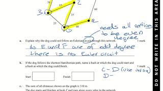 NHT 2018 Exam 2  Network and decision mathematics  Q2 [upl. by Isaiah160]