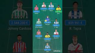 ⭐️ MI ALINEACIÓN DE CHOLLOS FANTASY PARA LA JORNADA 13  LaLiga 2425 laligafantasy fantasy short [upl. by Ainoet]