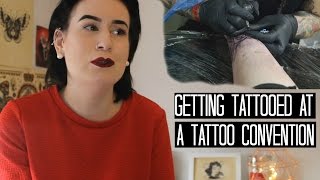 Getting Tattooed At A Tattoo Convention [upl. by Camille]