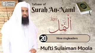 Tafseer of Surah An Naml  Mufti Sulaiman Moola  20  Nine ringleaders [upl. by Eicaj593]