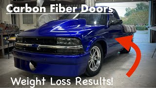 Single Turbo LS Chevy S10 get Carbon Fiber Doors [upl. by Alexandre939]