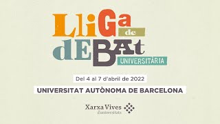 UPF  UJI  Lliga de Debat Universitària 2022 [upl. by Nereil]