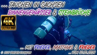 Tauchen in Sachsen 🐡 Binnengewässer amp Steinbrüche 🐠 30 Oktober 2024 [upl. by Allekim]