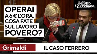 Manodopera a basso costo Grimaldi quotCosa fa il Governo sul lavoro poveroquot [upl. by Pogah529]