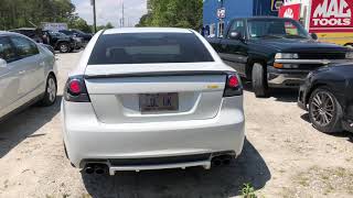 Pontiac G8 V6 Solo Mach Shorty Exhaust Startup [upl. by Eisnil]