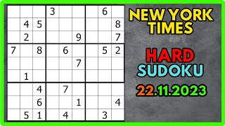 Sudoku  ZOR  New York Times  22 Kasım 2023 [upl. by Nwahsar]