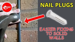 Easier cable fixing to solid walls using NAIL PLUGS  ELECTRICIAN tips amp tricks shorts [upl. by Nnayram1]