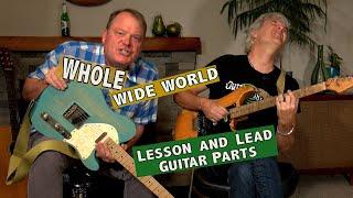 Wreckless Erics Whole Wide World Lead Guitar Lesson [upl. by Nezah]