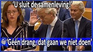 Geert Wilders v 3x per week een stok in je neus Aukje de Vries  Debat Tweede Kamer [upl. by Ayram]