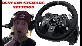 The BEST Sim Racing Wheel Settings Forzarizons from TikTok Logitech G920G923 [upl. by Crenshaw]