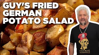 Guy Fieris Fried German Potato Salad THROWBACK  Guys Big Bite  Food Network [upl. by Leiram127]