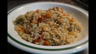 RISOTTO AI FIORI DI ZUCCA E SALSICCIA  Ricetta Facile [upl. by Clementas]