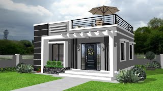 48 SQM  HOUSE with ROOF DECK DESIGN IDEA  2 BEDROOM  6X8M  BAHAY  SIMPLE HOUSE DESIGN [upl. by Audra]