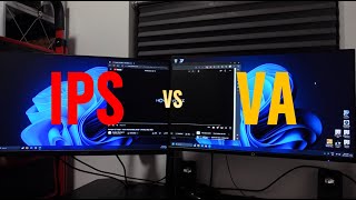 Quick Monitor Panel Comparison IPS vs VA [upl. by Talanta]