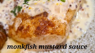 monkfish recipe  mustard sauce  leeks  hasselback potatoes [upl. by Leela]