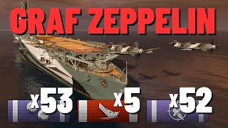 Graf Zeppelin Two CVs Destroyed Parseval Taken Out with Secondaries [upl. by Froh470]