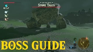 Zelda BotW Guide  How to beat the Stone Talus [upl. by Yelrehs905]