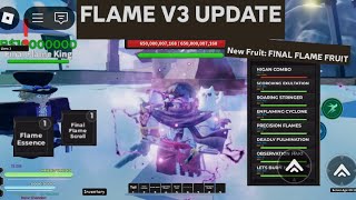 Flame v3 Update 🤯🔥 New Final Flame Fruit New Dungeon New Accessories  AOPG roblox [upl. by Ailisec]