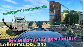 LohnerVLOG412 Mais mit Fendt 926 TMS I Hochziehvorrichtung zieht uns aufs Silo I Claas Jaguar 950 [upl. by Aleet]