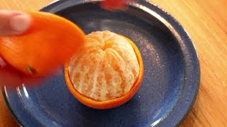 Orange to go  How to peel an orange in an easy way [upl. by Etteragram]