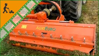 Broyeur horizontal lourd pour herbebois sur tracteur AgriEuro PS 200  Vidéo de fonctionnement [upl. by Okia]