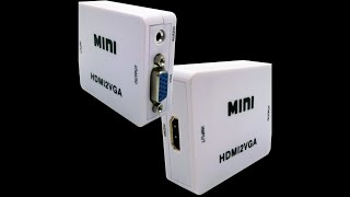 Adaptador Hdmi a Vga  Audio Activo [upl. by Imoian]