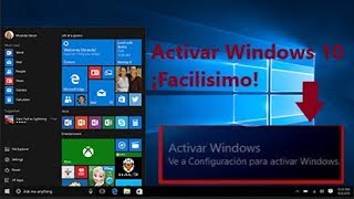 ¡Activar Windows 10 cualquier versión 20182019 Quitar marca de agua Facilicimo 1 link [upl. by Avika]