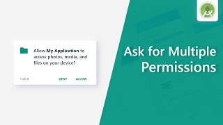 How to request Multiple Permissions at once in android  Android studio tutorial [upl. by Gelya]