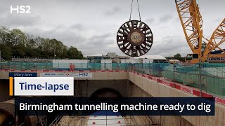 Second giant HS2 tunnel boring machine gets ready to start digging under Birmingham [upl. by Tracie989]