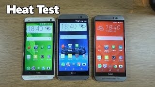 HTC One M9 VS M8 VS M7  Heat Test [upl. by Ateuqal]