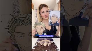 Glass Painting Tutorial 💖Skin Color💖 anime glasspainting painting art tutorial painting jjk [upl. by Cardinal]