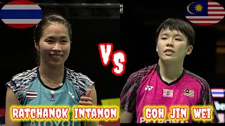 Badminton Ratchanok Intanon THAILAND vs MALAYSIA Goh Jin Wei Uber Cup Finals [upl. by Nomad]