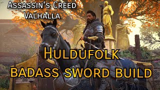 Assassins Creed Valhalla  Huldufolk with Sword build [upl. by Lyrac216]