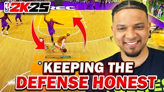 KEEPING THE DEFENSE HONEST ON NBA2K25 nba2k BEARDABEAST [upl. by Noskcaj]