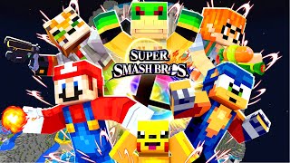 THE BRAWL BEGINS  Minecraft Super Smash Bros  1 [upl. by Ecnaiva]