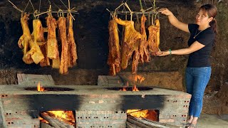 How to make smoked pork  Processed and preserved in the traditional way  Phùng Thị Chài [upl. by Asserat]