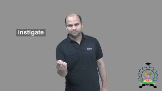 quotInstigatequot  Indian Sign Language  How to sign [upl. by Giannini167]