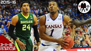 Wayne Selden Jr Full Highlights vs Baylor BIG 12 Tourn 31116 11 Pts 4 Asts DUNK OF THE YEAR [upl. by Brynn]