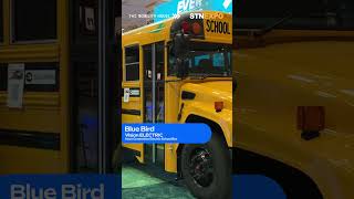 STN EXPO 2023 First look at the Blue Bird Vision Electric [upl. by Fablan]