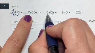 HCl  CaCO3 → CaCl2  H2O  CO2 [upl. by Oremar]